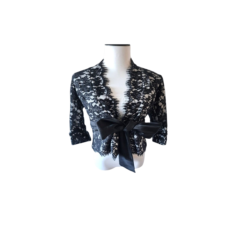 Lace with Ribbon Cover Up