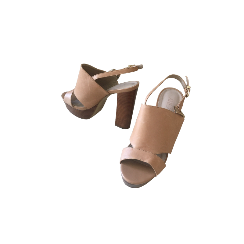 AREZZO wedge heels size 37 nude