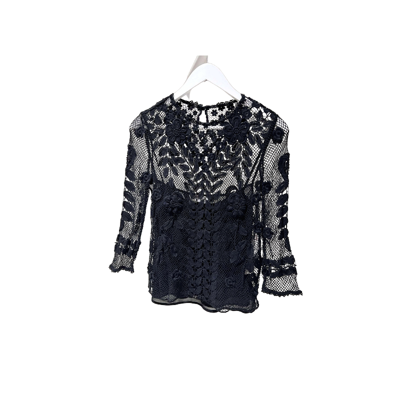 Red Valentino Crochet Lace Top