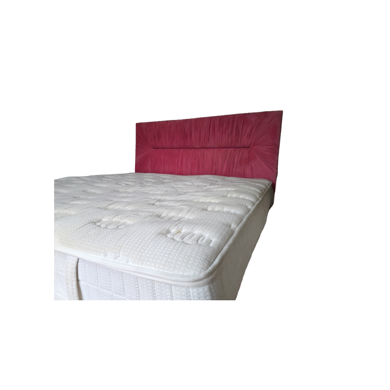 The One- Hotelys Double Size Hotel Mattress with Pink Velvet Bed