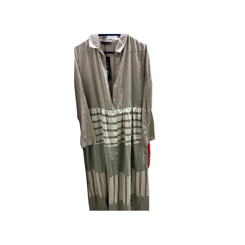 Tavin Modest Long-Sleeve Stripe Dress
