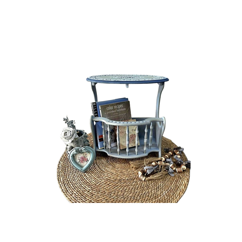 Wooden Oval Magazine Table