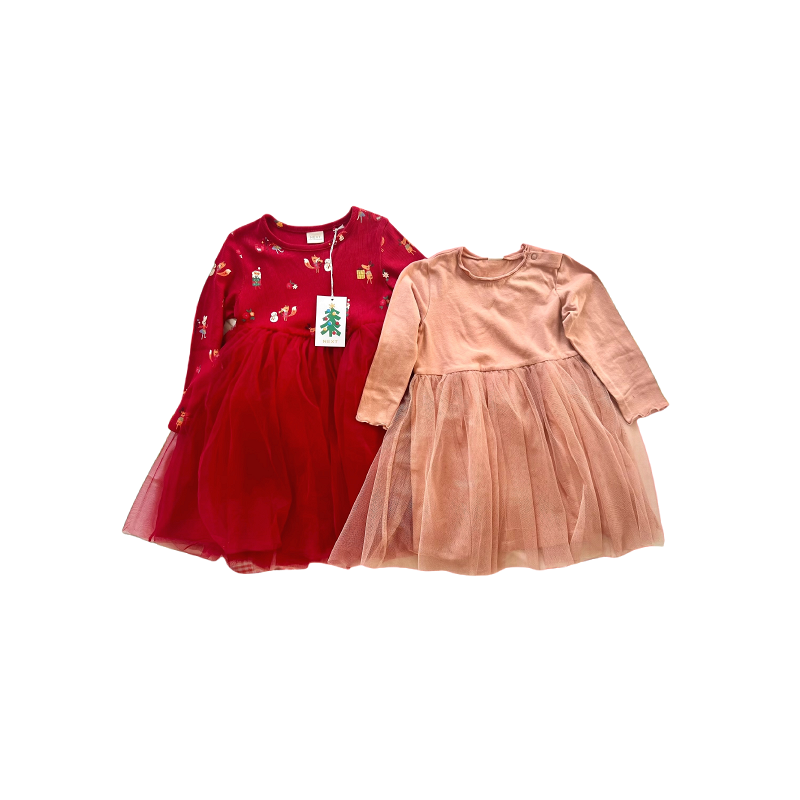 Pack of 2 Dresses long sleeve