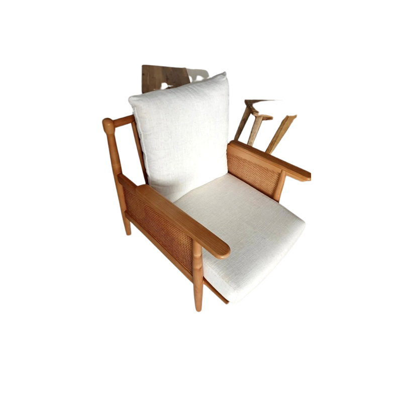 Solid Wood Accent Chair