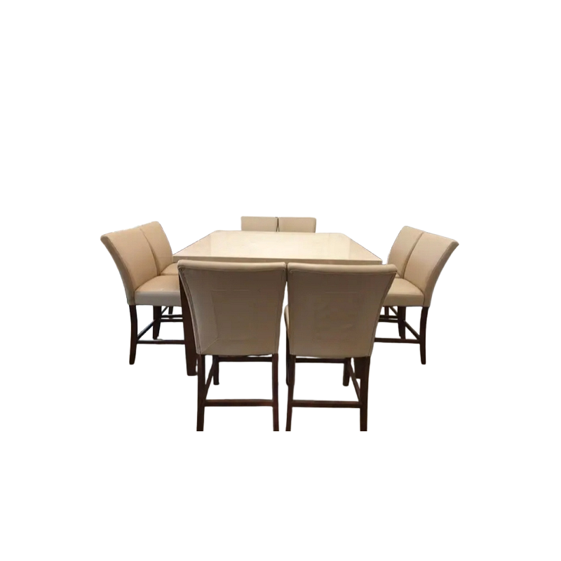 Home Center Ken 8- Seater Marble Top High Dining Set