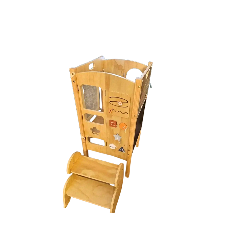 Foldable Toddler Learning Tower with Montessori Activities