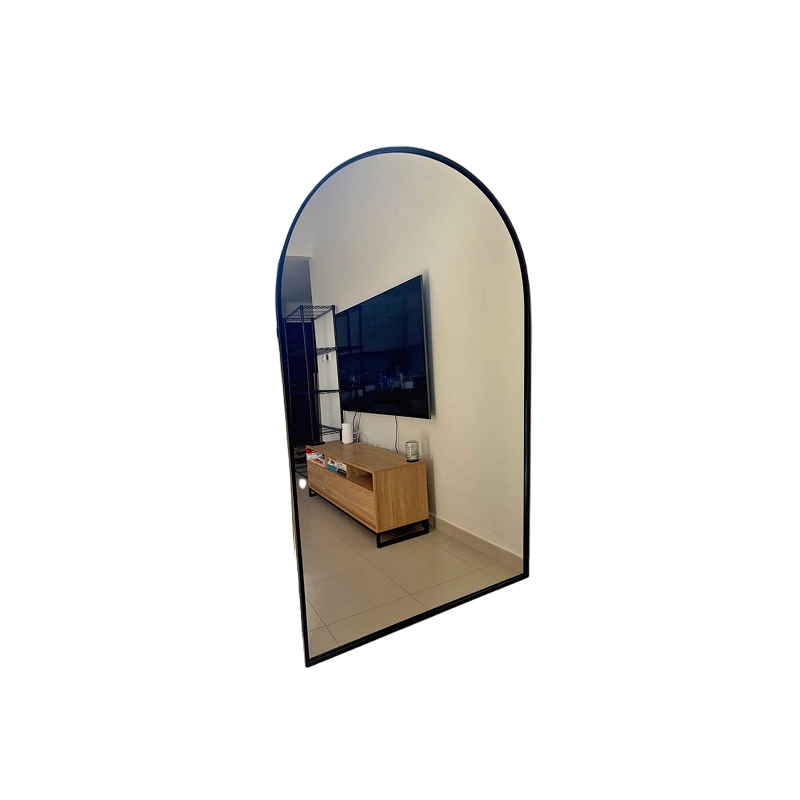 Arched leaning mirror